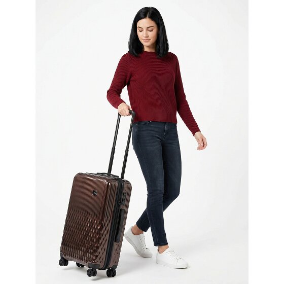 Pack Easy Flow 4 wielen Trolley M 66 cm met uitbreidingsplooi