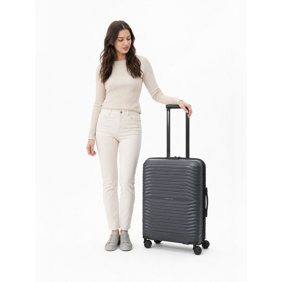 Stratic Shine 4 wielen Trolley 66 cm met uitbreidingsplooi