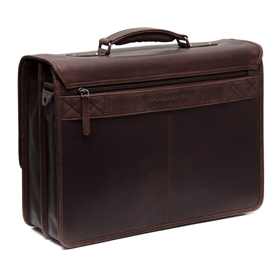 The Chesterfield Brand Glenwood Aktetas Messenger Leer 42 cm Laptop compartiment