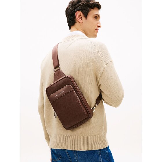 Tommy Hilfiger TH Vlag Slingbag Leer 28 cm