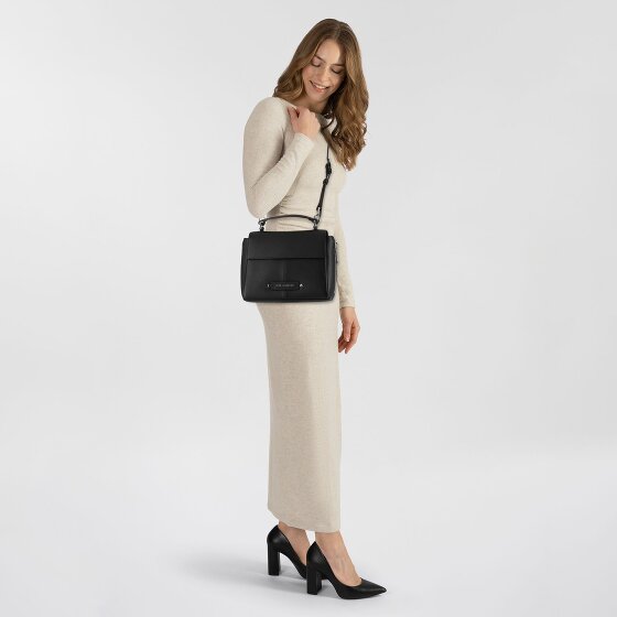 Karl Lagerfeld Behind the Seams Handtas Leer 24 cm met uitbreidingsplooi