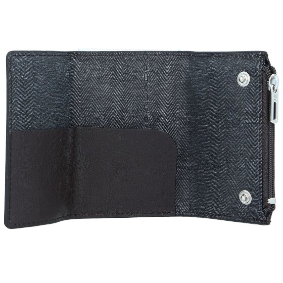 Piquadro Zwart Vierkant Creditcardetui Leer 6 cm