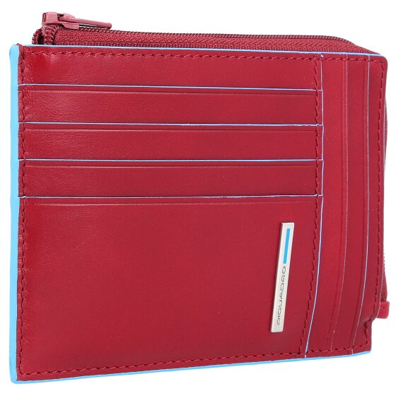 Piquadro Blauw Vierkant Creditcardetui RFID Leer 12 cm
