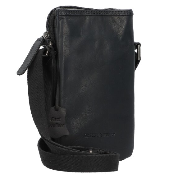 Greenburry Pure Black Mobiel telefoonhoesje Leer 11 cm