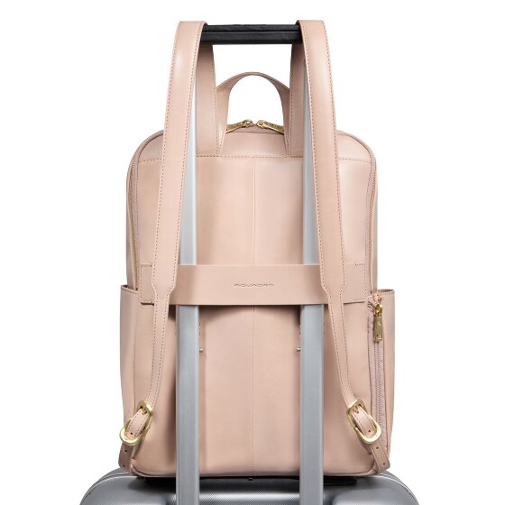 Piquadro Blue Square Dagrugzak RFID-bescherming Leer 37 cm Laptop compartiment