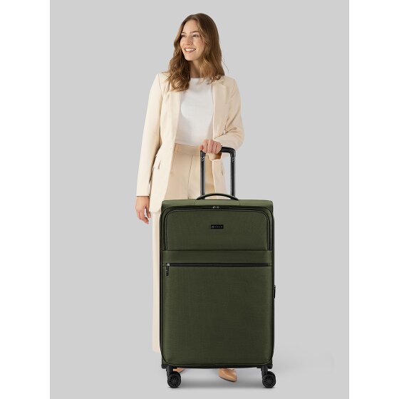 bugatti Valencia Soft 4 wielen Trolley L 75 cm met uitbreidingsplooi
