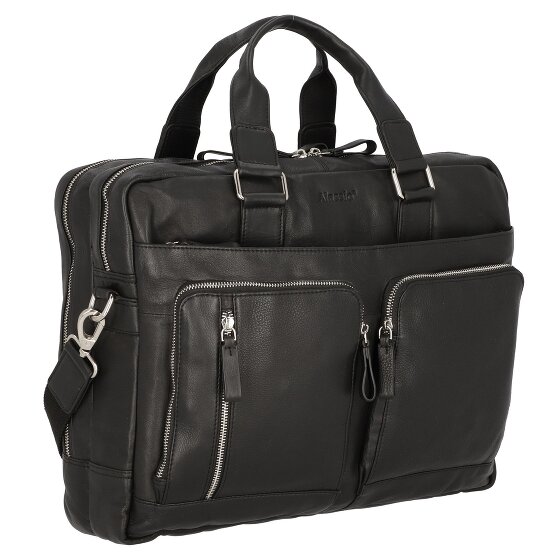 Alassio Campo aktetas leer 42 cm laptopvak