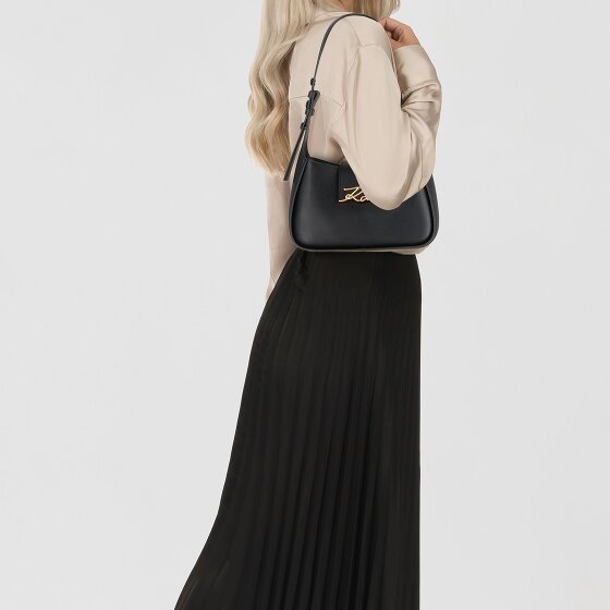 Karl Lagerfeld Signature Schoudertas Leer 24 cm Karl Lagerfeld Signature Schoudertas Leer 24 cm