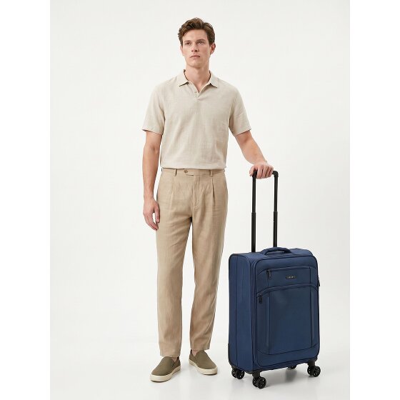 d&n Travel Line 9804 4 wielen Trolley M 68 cm met uitbreidingsplooi
