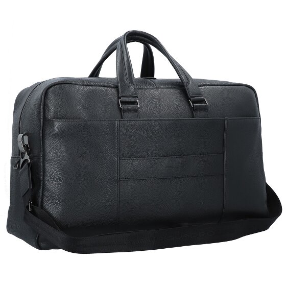 Piquadro Blauwe Vierkante Reistas Leer 52 cm