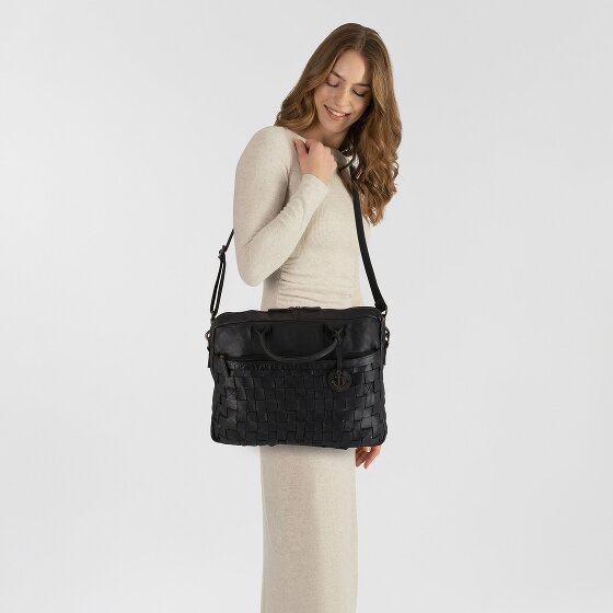 Harbour 2nd Urban Poets Blaise Koffer Leer 40 cm Laptop compartiment