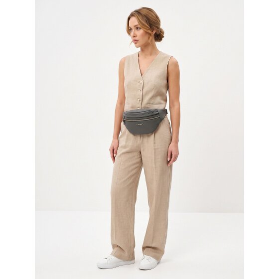 Lazarotti Bologna leer Fanny pack met dubbele rits, crossbody, leer, 25 cm