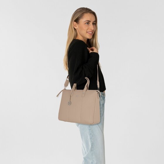 Braun Büffel Hanna Shopper Tas Leer 39 cm Laptop compartiment