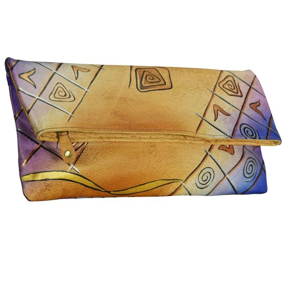 Greenland Nature Art+Craft clutch tasje I leer 30 cm