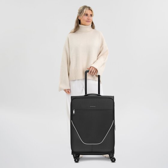 Stratic taska 4-wiel trolley M 65 cm met uitvouwbare plooi