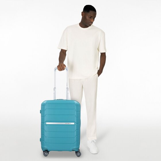 Samsonite Flux 4 wielen Cabinewagen 55 cm met uitbreidingsplooi