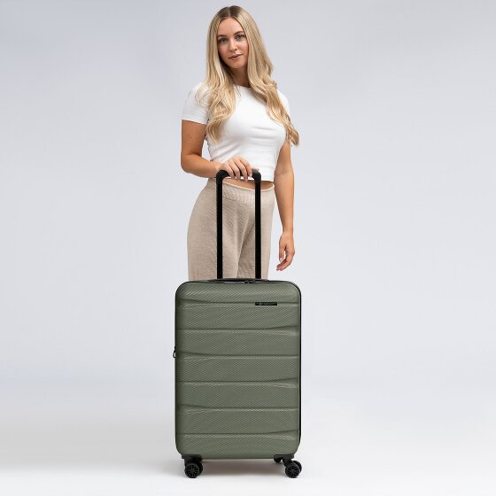 Franky Munich 4.0 4-wiel trolley M 66 cm met uitbreidingsplooi