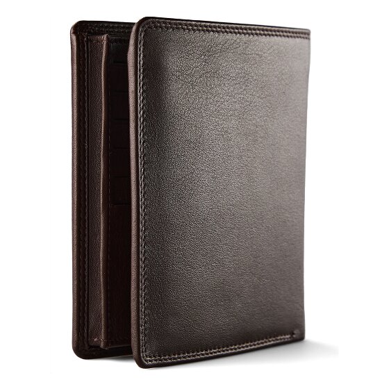 Braun Büffel Golf 3.0 Portemonnee RFID-bescherming Leer 11 cm