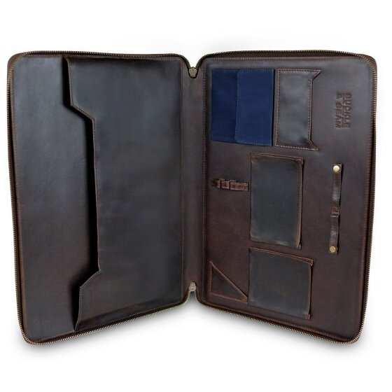 Buckle & Seam Ralph aktetas leer 36 cm