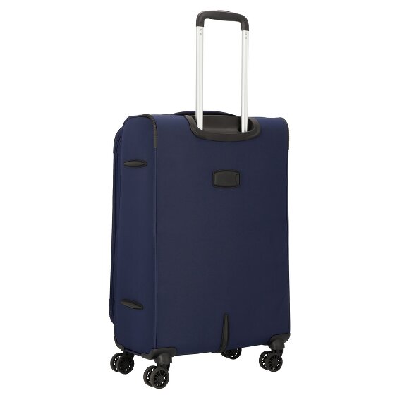 d&n Travel Line 9504 4 wielen Trolley M 67 cm met uitbreidingsplooi