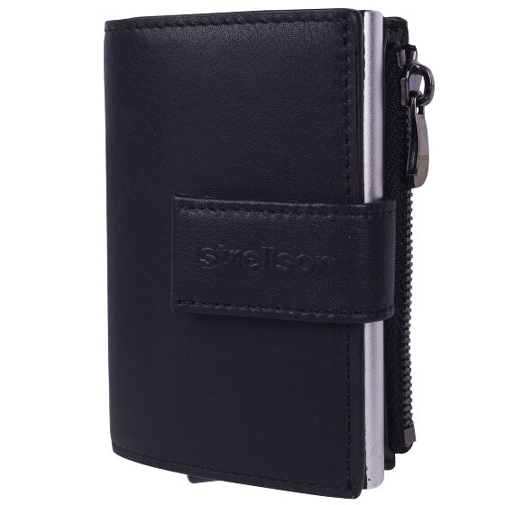 Strellson Carter C-Four Kredietkaart etui RFID-bescherming Leer 6.5 cm