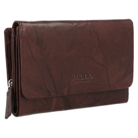 mano Donna Aurona Portemonnee RFID Leer 14,5 cm