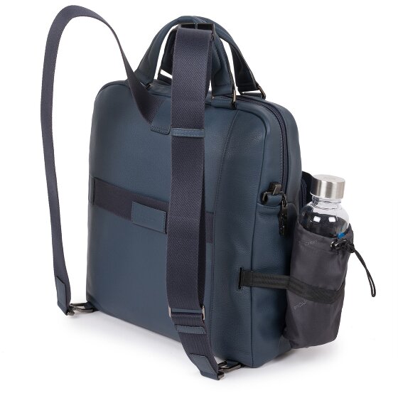 Piquadro Akron aktetas Leer 33 cm Laptopcompartiment