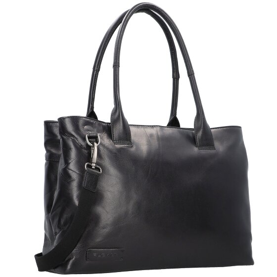 Plevier Rock Amber Schoudertas Leer 43 cm Laptop compartiment