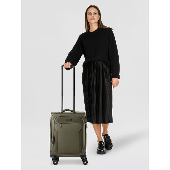 d&n Travel Line 9704 4 wielen Cabinewagen S 55 cm met uitbreidingsplooi