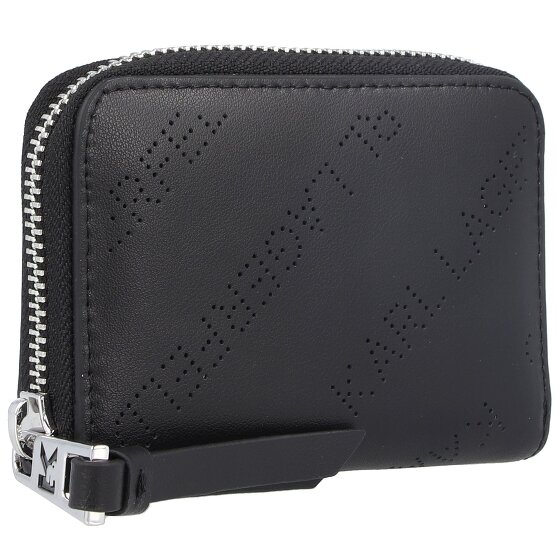 Karl Lagerfeld Gestanst portefeuille leer 10,5 cm