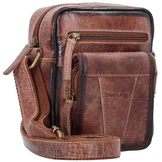 Greenland Nature Mascu & Line Schoudertas Leer 20 cm Greenland Nature Mascu & Line Schoudertas Leer 20 cm