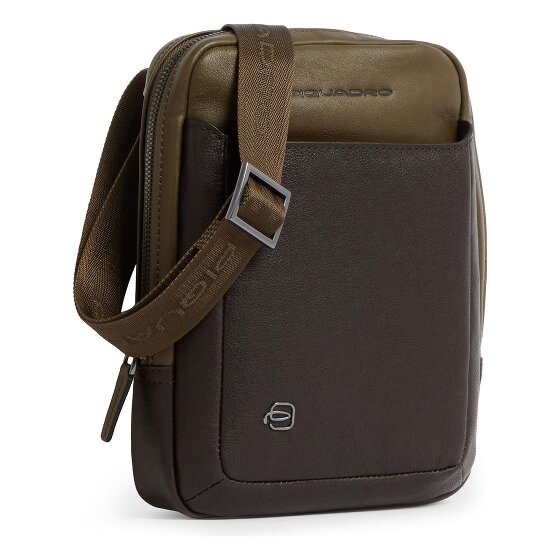 Piquadro Black Square Crossbody tas Leder 17 cm