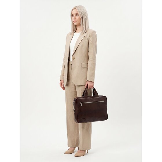 Plevier Jimmy Aktentas Leder 31 cm Laptopvak