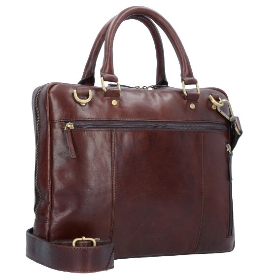 Leonhard Heyden Cambridge aktetas Leer 37 cm Laptopcompartiment