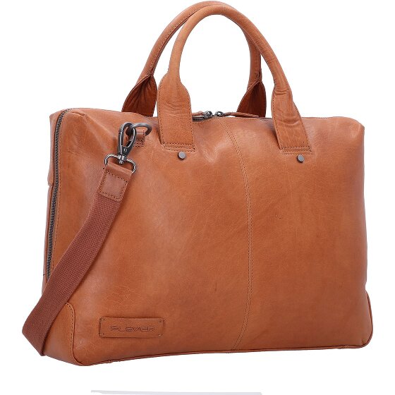Plevier Rock Basalt Aktentas Leder 41 cm Laptopvak