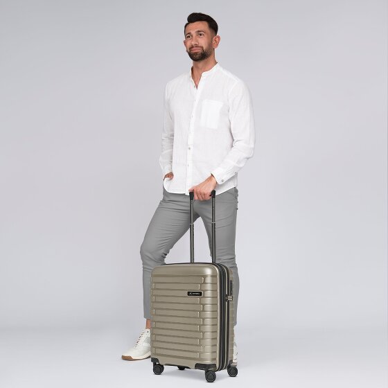 Pactastic Collection 04 THE CABIN + 4 wielen Cabinewagen S 55 cm met uitbreidingsplooi