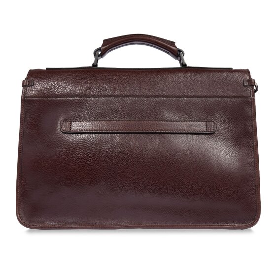 The Bridge Isaia Aktetas Messenger Leer 43 cm Laptop compartiment