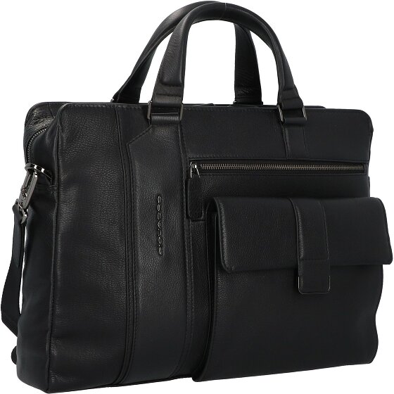 Piquadro Kobe Briefcase 40 cm lederen laptopvak Piquadro Kobe Briefcase 40 cm lederen laptopvak