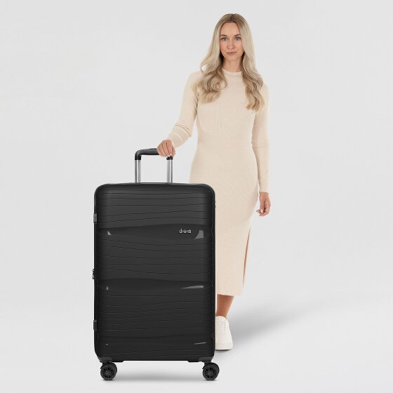 d&n Travel Line 4300-Plus 4 wielen Trolley L 76 cm met uitbreidingsplooi