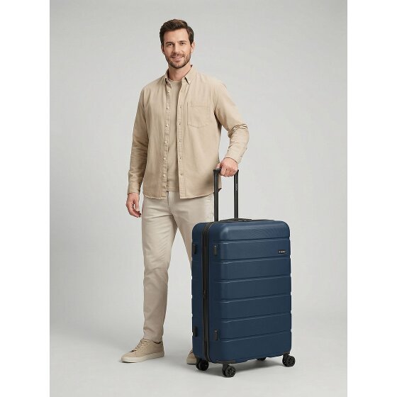 Saxoline Miami 4 wielen Trolley L 75 cm met uitbreidingsplooi