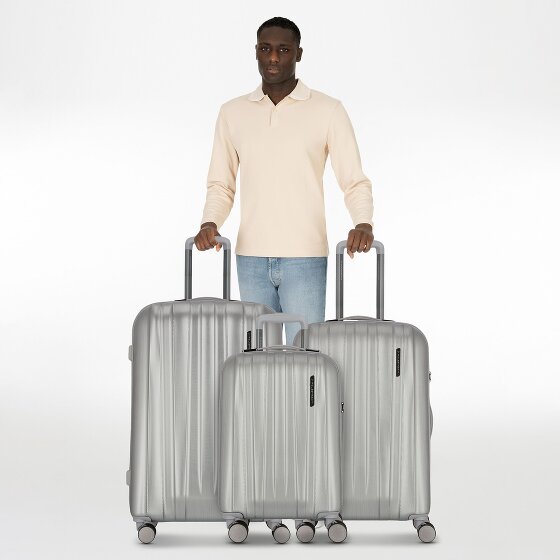 Polestream Moonrock 4 wielen Kofferset 3-delig met uitbreidingsplooi