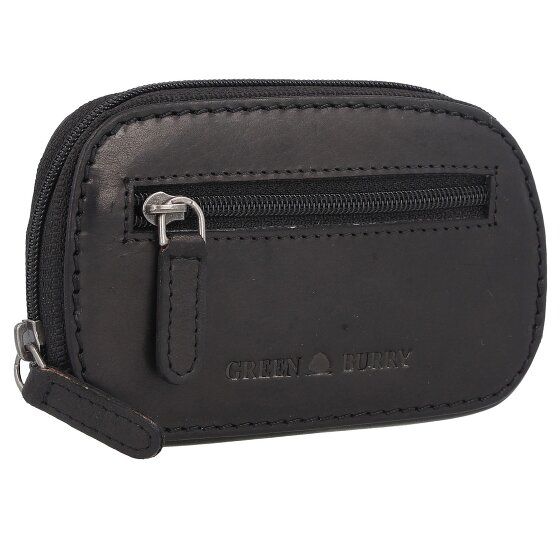 Greenburry Pure Black Sleutel portemonnee Leer 12 cm