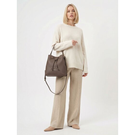 Lazarotti Bologna leeren crossbody-buideltas, leer, 25 cm