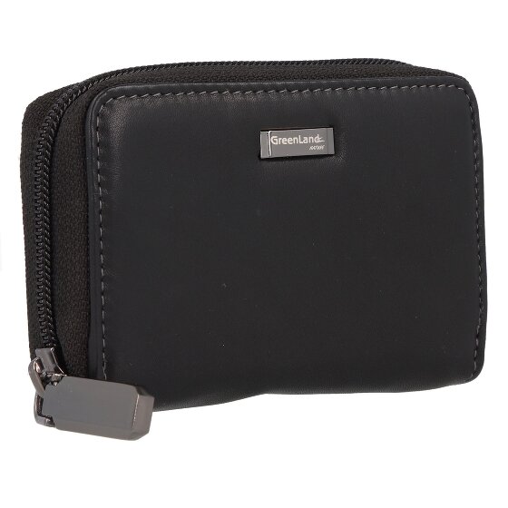 Greenland Nature Zwart Nappa Creditcard etui RFID Leer 11 cm