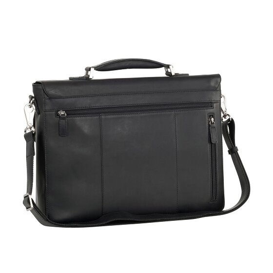 Leonhard Heyden Ottawa Messenger RFID Leer 38 cm Laptop Compartiment