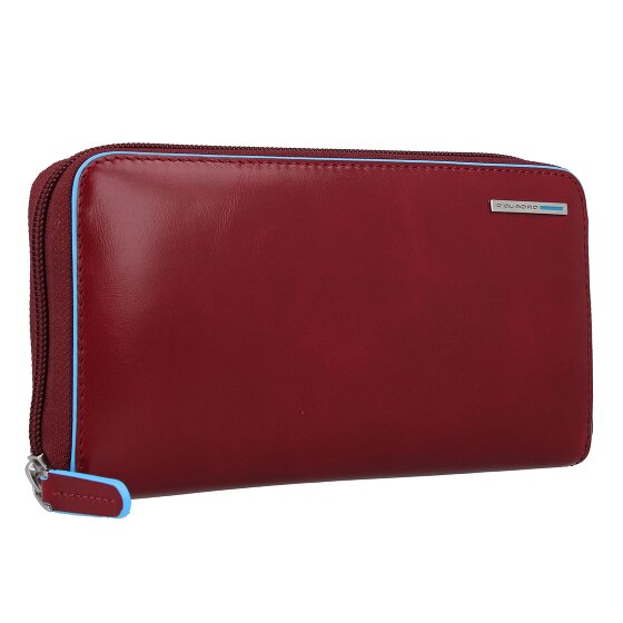 Piquadro Blauwe Vierkante Portemonnee RFID Leer 19 cm