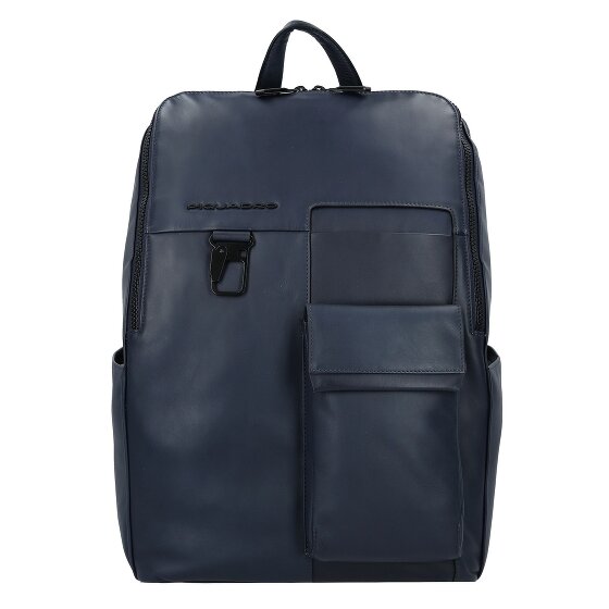 Piquadro Zaino Dagrugzak Leer 34 cm Laptop compartiment