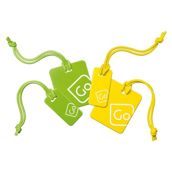 Go Travel Adresetiket set 4 stuks.