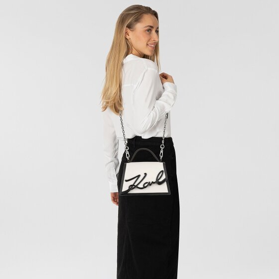 Karl Lagerfeld Signature 2.0 Handtas Leer 21 cm