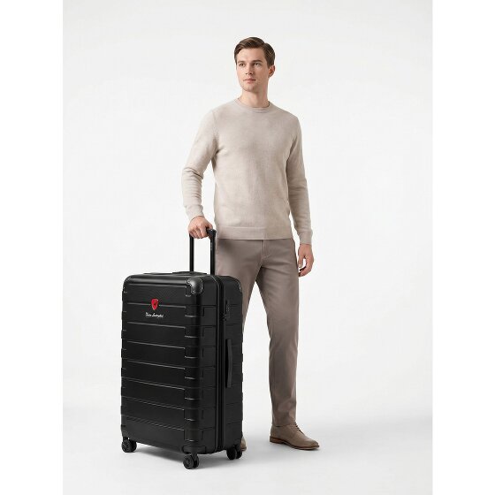 Tonino Lamborghini Milano 4-wiel Trolley XL 83 cm speciale maat met rekbare vouw